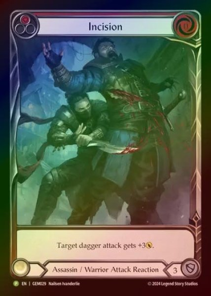 画像1: 【RF】【EN】[Assassin Warrior] 切開/Incision (red) [GEM029-P] (1)