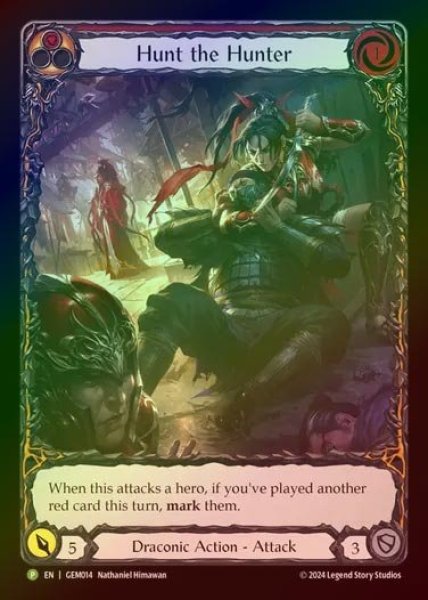 画像1: 【RF】【EN】[Draconic] 狩人狩り/Hunt the Hunter (red) [GEM014-P] (1)