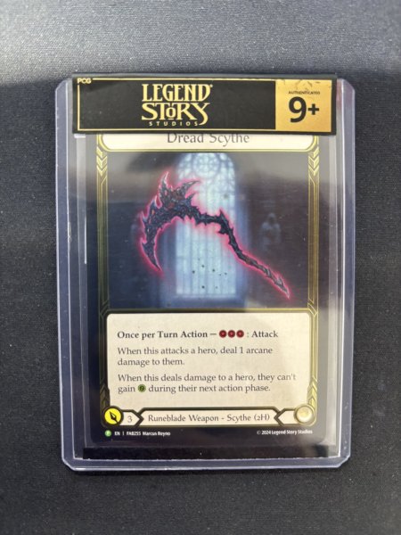 画像1: 【GF】[Runeblade] Dread Scythe [FAB255] Gold Foil (1)