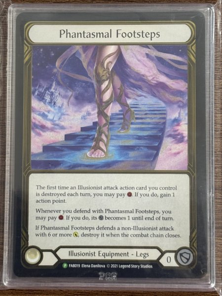 画像1: 【鑑定済:PCG9】【GF】[Illusionist] Phantasmal Footsteps [FAB019] Gold Foil (1)