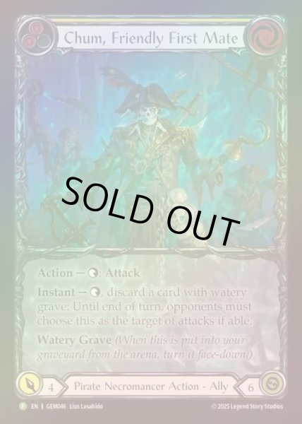 画像1: ★SALE★【RF】[Pirate Necromancer] Chum, Friendly First Mate (Extended Art) [GEM046-P] (1)