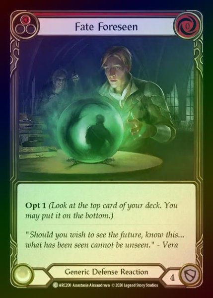 画像1: 【RF】[Generic] Fate Foreseen [UL-ARC200-C] (red) Rainbow Foil (1)
