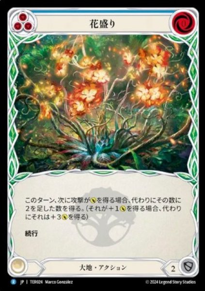 画像1: 【JP】[大地] 花盛り / Flourish (青) [R]《TER024》 (1)