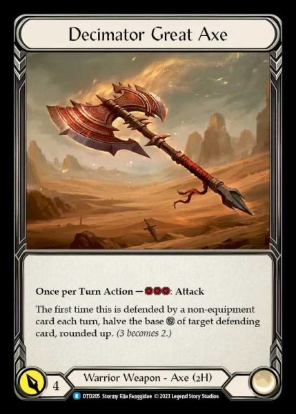 画像1: [Warrior] Decimator Great Axe [DTD205-R] (1)