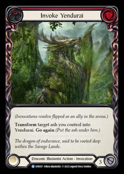 画像1: [Draconic Illusionist] Invoke Yendurai [UPR017-R] (red) (1)