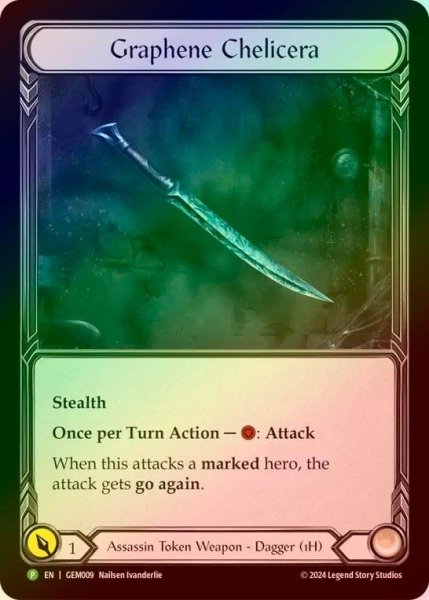 画像1: 【EN】【Cold Foil】[Assassin] Graphene Chelicera / グラフェンの鋏角 [P]《GEM009》 (1)