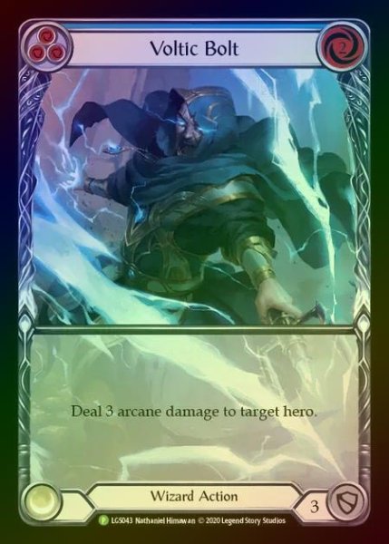 画像1: 【RF】[Wizard] Voltic Bolt (blue) [LGS043] (Promo) Rainbow Foil (1)