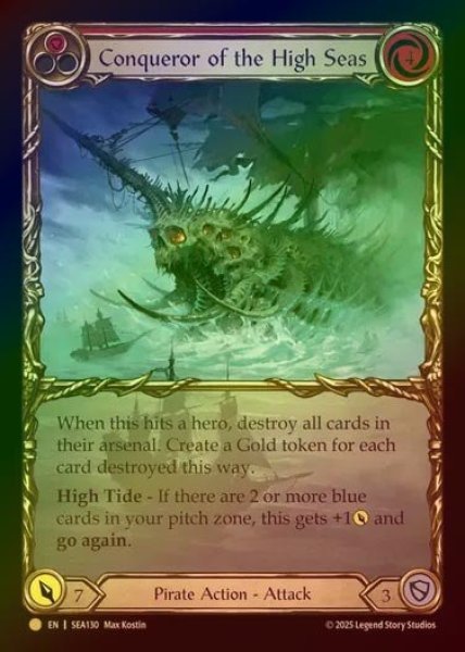 画像1: 【CF】【EN】[Pirate] 蒼海の大覇船/Conqueror of the High Seas (Extended Art) [SEA130-M] (1)