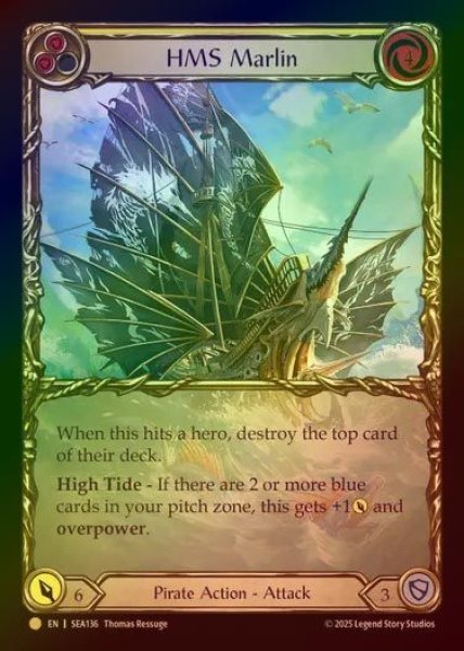 画像1: 【CF】【EN】[Pirate] 荒名船マールリン/HMS Marlin (yellow) (Extended Art) [SEA136-R] (1)