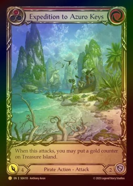 画像1: 【CF】【EN】[Pirate] 蒼碧諸島の探検/Expedition to Azuro Keys (red) (Extended Art) [SEA155-C] (1)