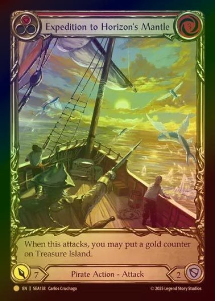 画像1: 【CF】【EN】[Pirate] 天海融域の探検/Expedition to Horizon's Mantle (red) (Extended Art) [SEA158-C] (1)