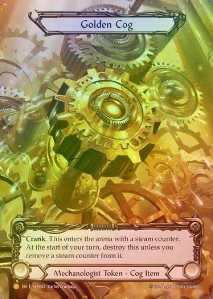 画像1: 【RF】【EN】[Mechanologist] 金の歯車/Golden Cog (Extended Art) [SEA042-B] (1)